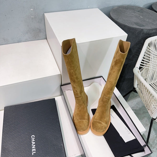 CC 24ss Long Boot Brown Suede