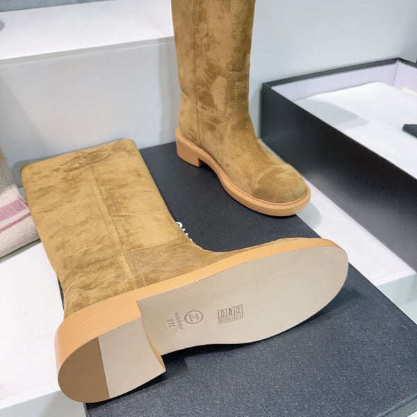 CC 24ss Long Boot Brown Suede