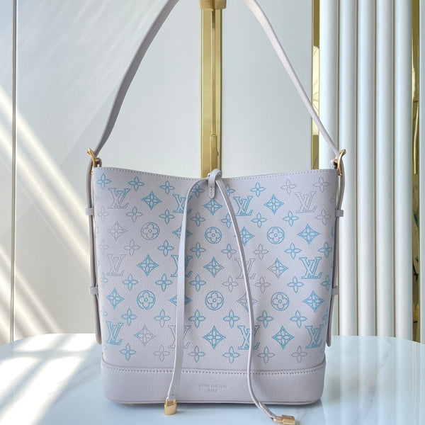 FLORE 28 IN PELLE DI VITELLO PERFORATA BIANCA