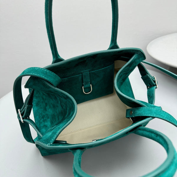 The Row Margaux 10 26cm Tote Bag In Suede