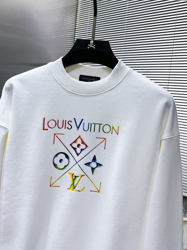LV SWEATER IN WHITE COTTON 238811