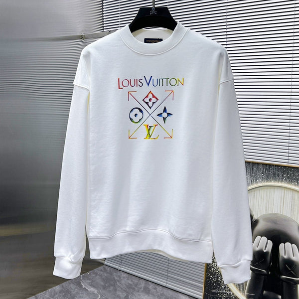LV SWEATER IN WHITE COTTON 238811