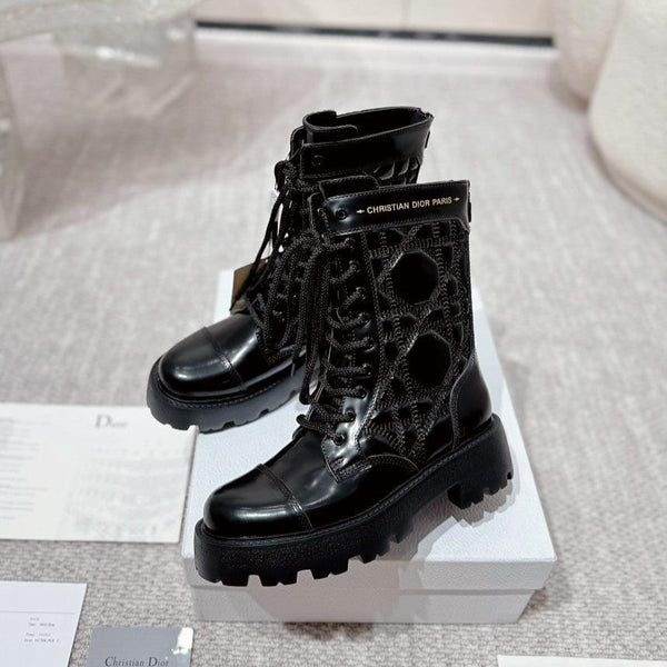 D-Unit Ankle Boot 40mm In Black Glossy Calfskin 988757
