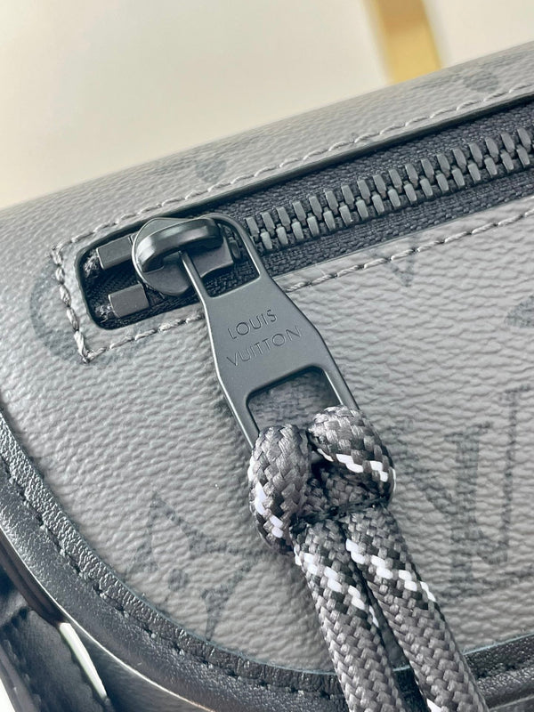 PORTAFOGLIO INDOSSABILE PULSE 22 IN TELA RIVESTITA MONOGRAM ECLIPSE GUN METAL