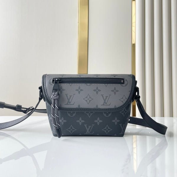 PORTAFOGLIO INDOSSABILE PULSE 22 IN TELA RIVESTITA MONOGRAM ECLIPSE GUN METAL