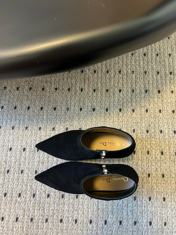 CD Tribales Heeled Ankle Boot 75mm In Black Suede 996953