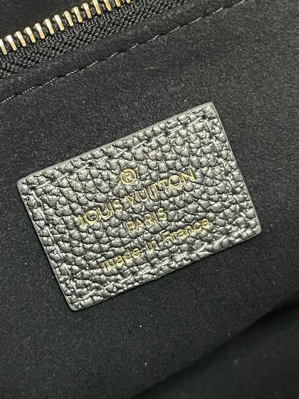 ONTHEGO PM 25 IN PELLE DI VITELLO GOFFRATA GUN METAL