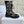 CD D-Unit Ankle Boot In Dark Beige Mix Black Canvas And Glossy Cowhide 105082