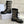 CD D-Unit Ankle Boot In Dark Beige Mix Black Canvas And Glossy Cowhide 105082