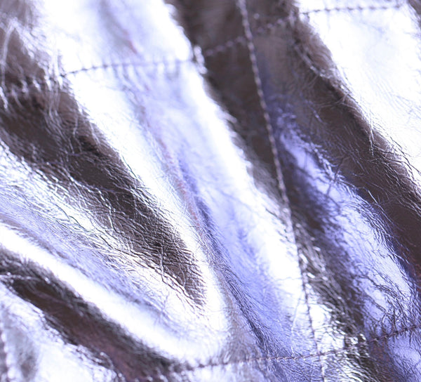 25C Hobo 22 Bag 19cm Violet Metalic Lambskin