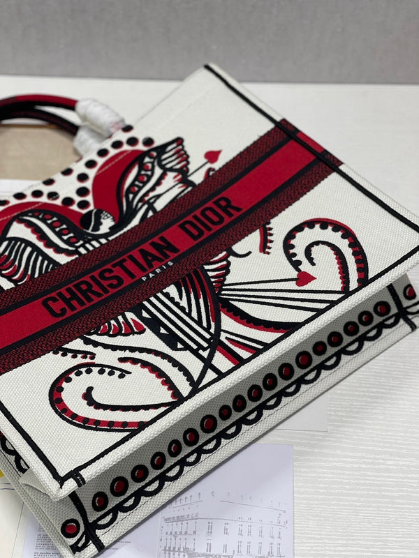 Borsa a tracolla in tela con ritratto a forma di cuore, 42 cm, CD 336573