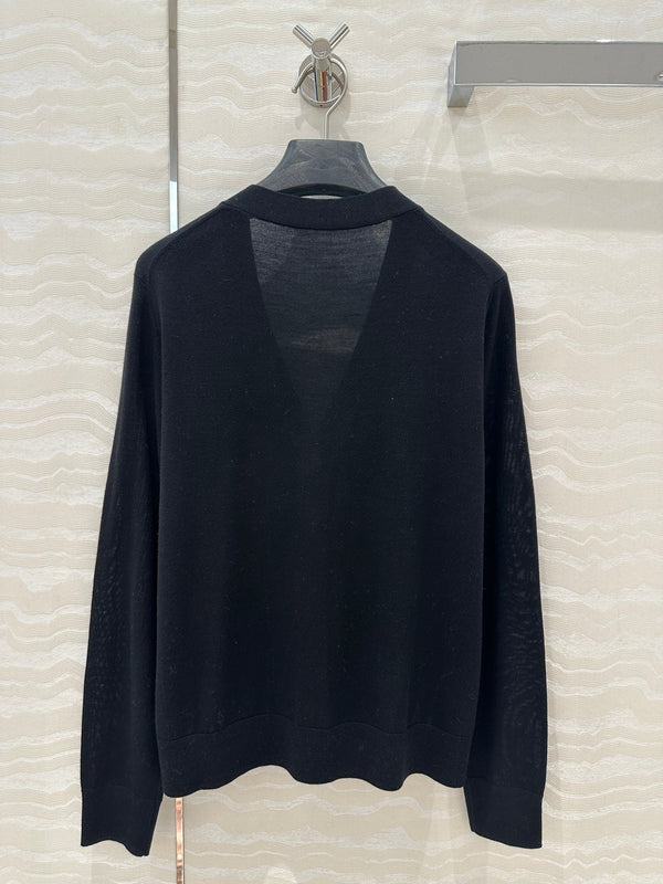 Prada 25 Cardigan Black Wool