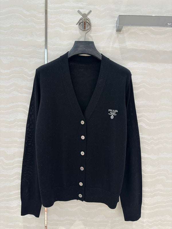 Prada 25 Cardigan Black Wool