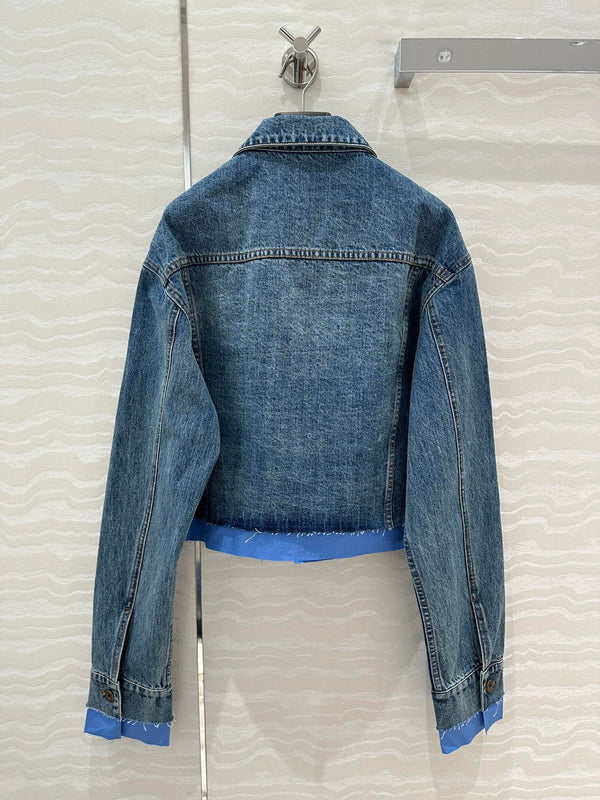 Miumiu Denim Jacket Blue Cotton