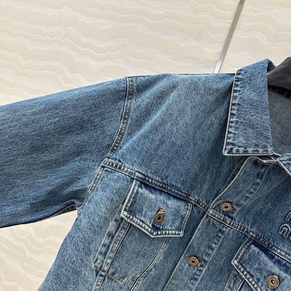 Miumiu Denim Jacket Blue Cotton