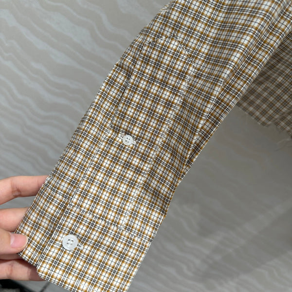 Miu Miu Short Shirt Brown Cotton