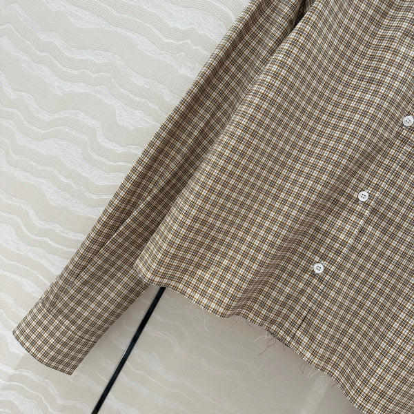 Miu Miu Short Shirt Brown Cotton