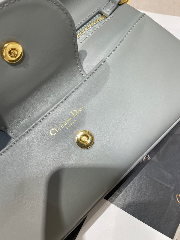 CD Diordouble Bag Blue Calfskin 336780