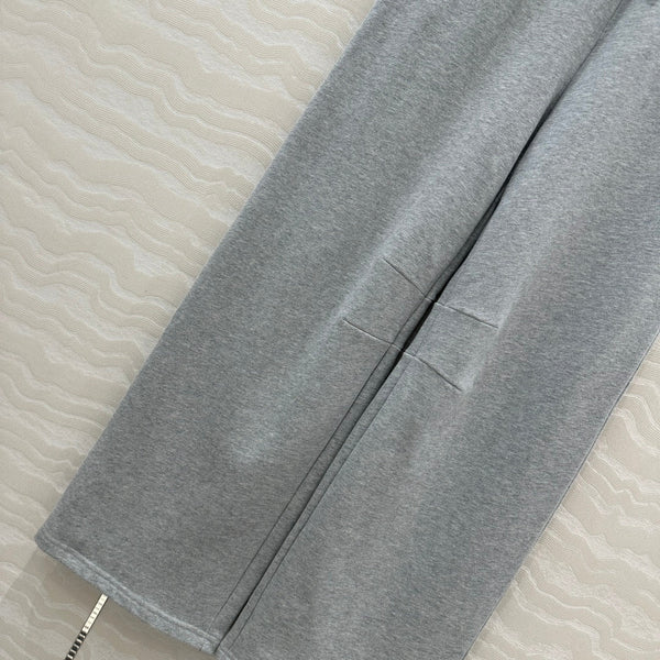 Miu Miu Fake Two-piece Pant Blue Gray Cotton