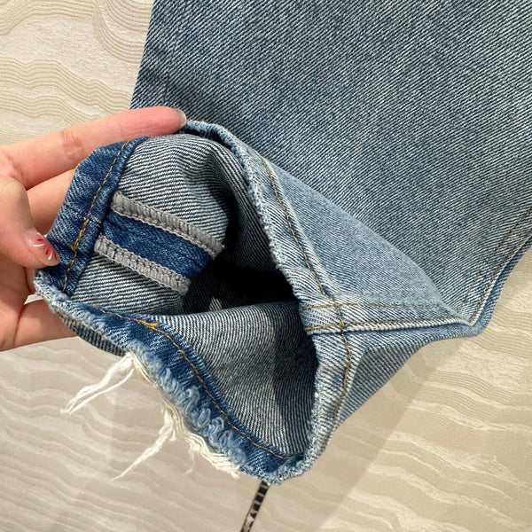 YSL Pant Light Blue Cotton