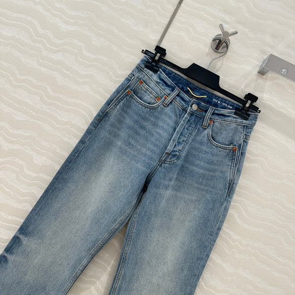 YSL Pant Light Blue Cotton