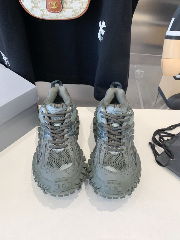 CHUNKY SNEAKERS IN MANTLE GRAY POLYURETHANE, POLYESTER AND NYLON