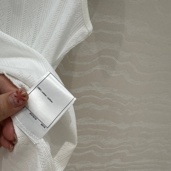 CC Hollow Camisole White cotton