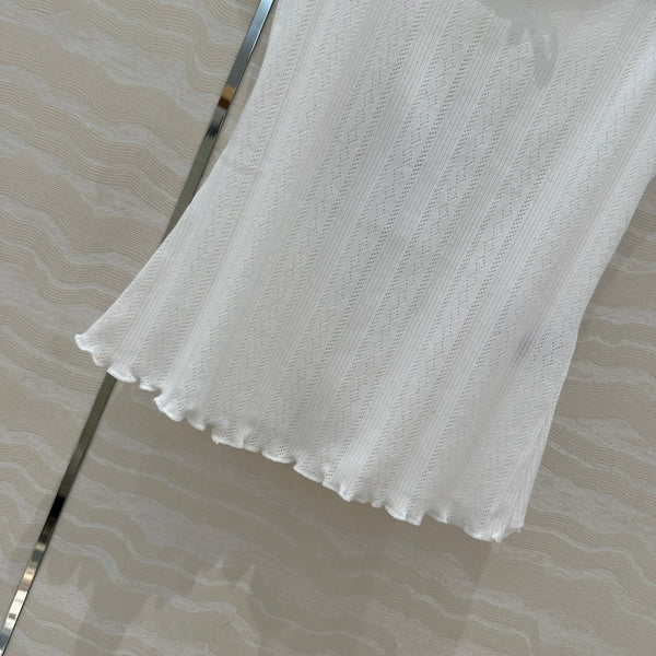 CC Hollow Camisole White cotton