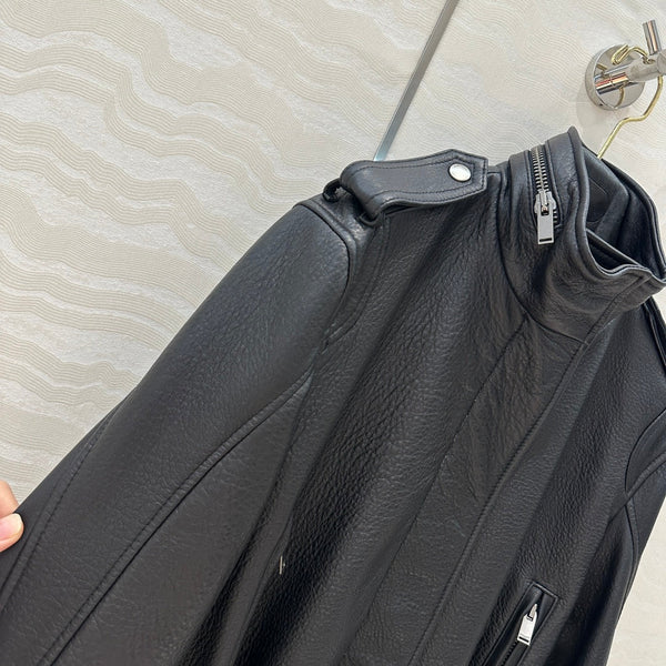 YSL Waist Jacket Black Lambskin