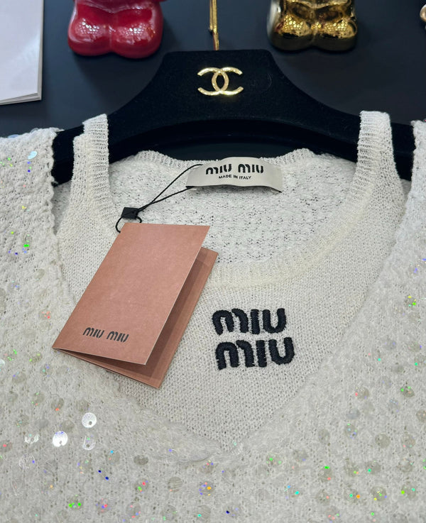 Miu 25 Camicia Scollo a V Lana 232747