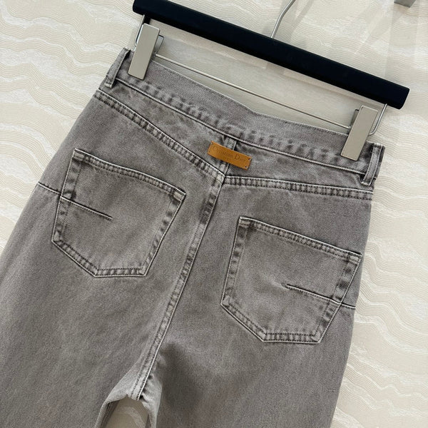 Jeans dritti CD in cotone grigio