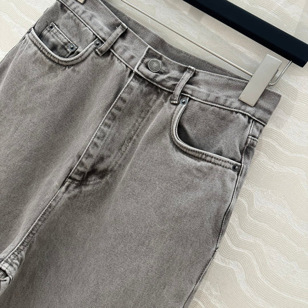 Jeans dritti CD in cotone grigio