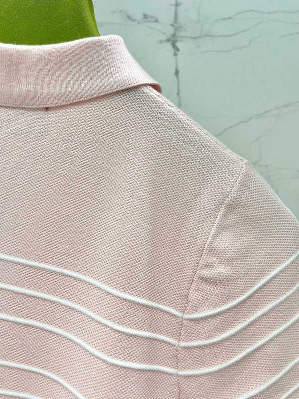 Gucci Polo Shirt Dress Pink Cotton Wool