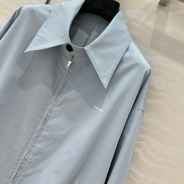 Prada Old Cadre Jacket Blue Cotton