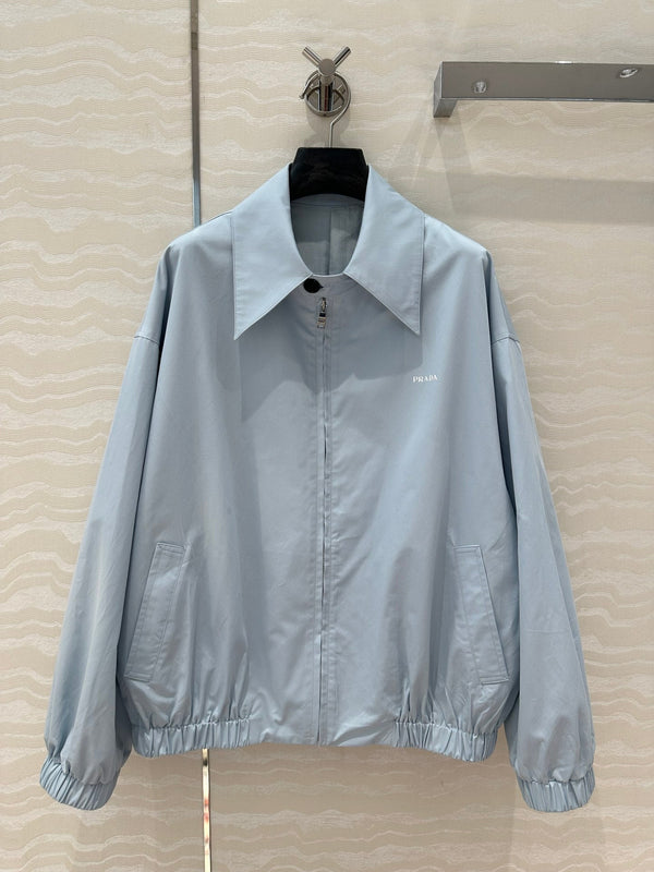 Prada Old Cadre Jacket Blue Cotton