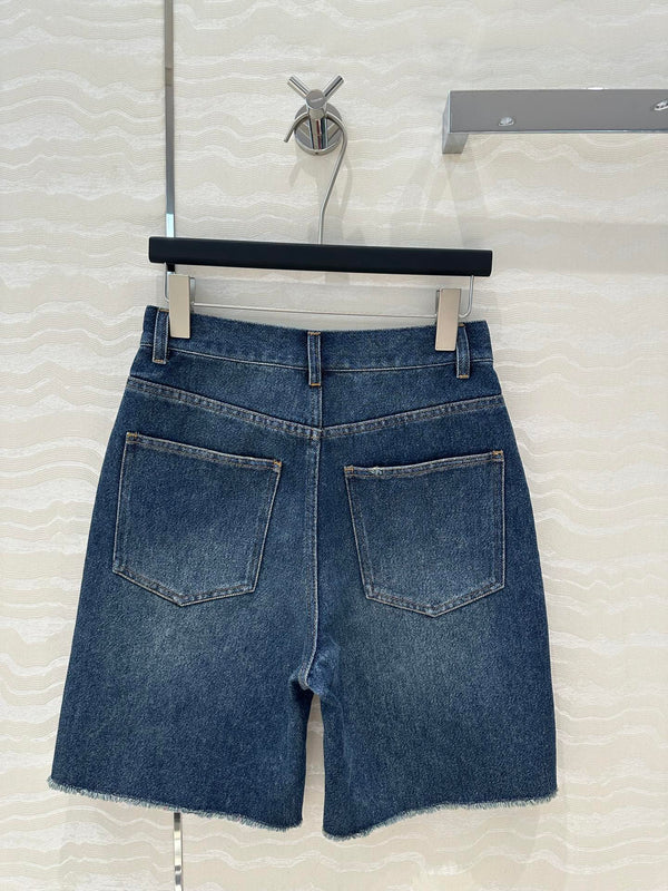 Prada Denim Short Blue cotton