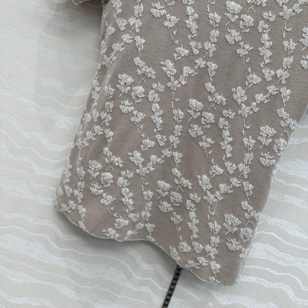 Fendi Knitted Top White Beige Cotton Viscose