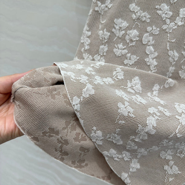 Fendi Knitted Top White Beige Cotton Viscose