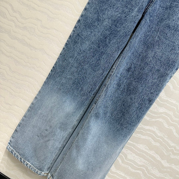 CC Denim Jumpsuit Blue Cotton