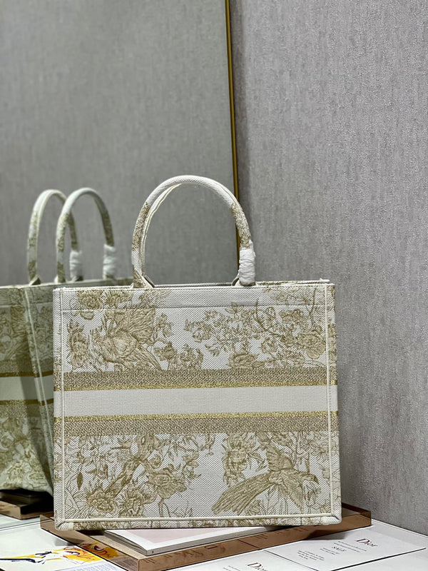 Borsa tote CD Golden Magpie Book Tote 42 cm in tela 336588