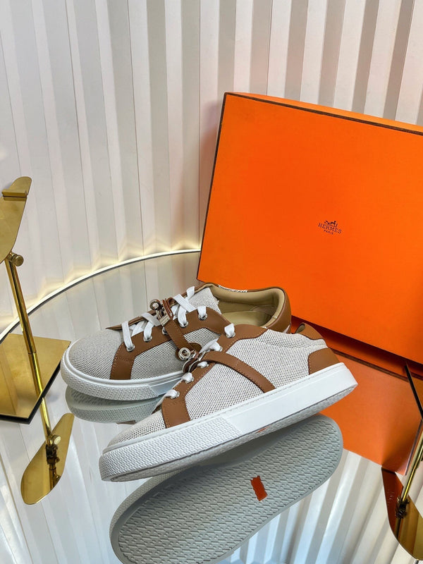 Sneaker HM Kelly in pelle di vacchetta marrone 317054