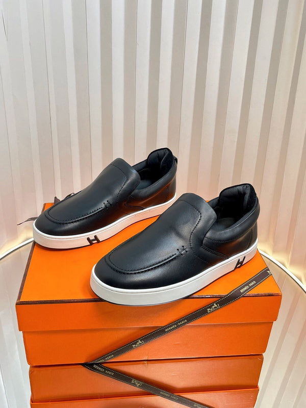 HM British Retro Loafers Black Suede 317075