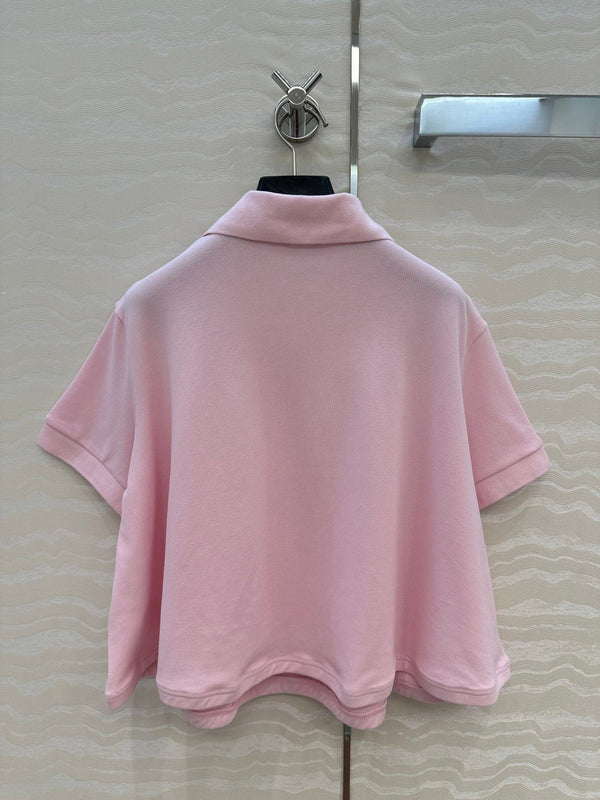 Loewe Polo T-shirt Pink Polyester