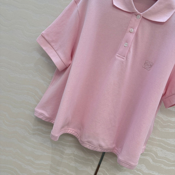 Loewe Polo T-shirt Pink Polyester