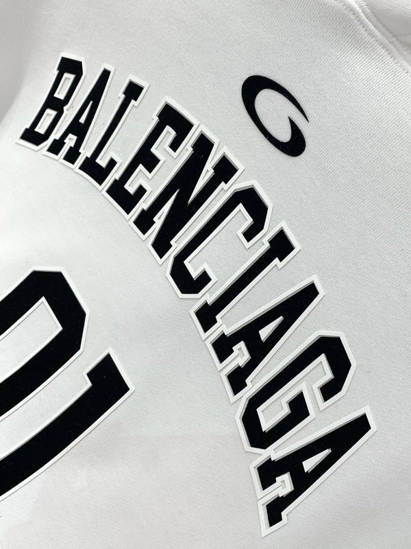 Balenciaga 25 Hoodie White Cotton 0052