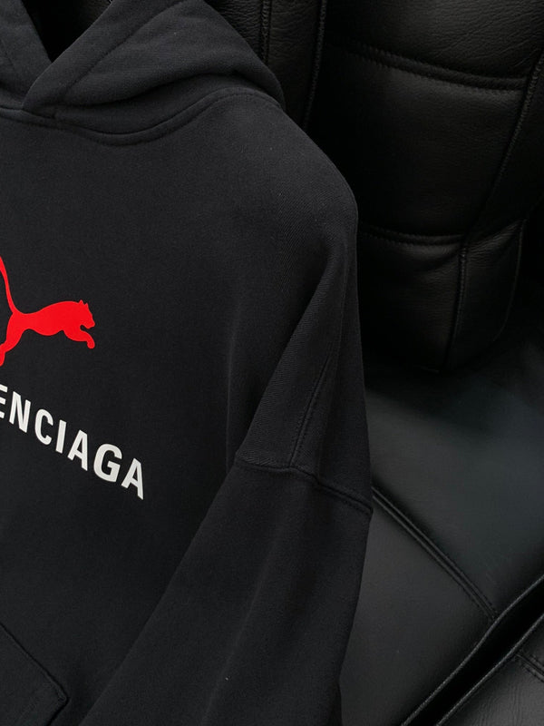 Balenciaga 25 Hoodie Black Cotton 0044