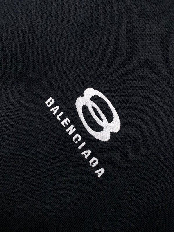 Balenciaga 25 Hoodie Navy Mix Red Cotton 0048