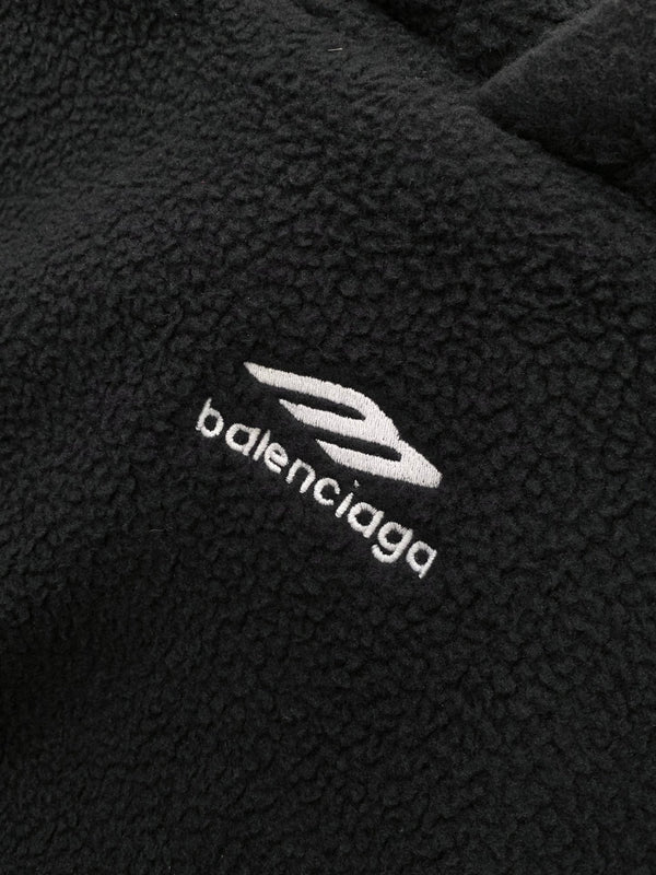 Balenciaga 25 Hoodie Black Lambwool 0055