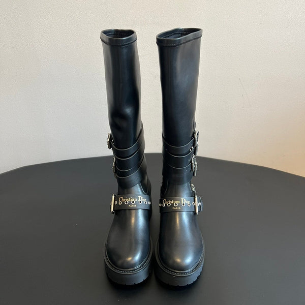 Dior 2025 Long Boot Black Cowhide 501249