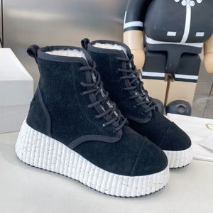 Chloe snow boots navy blue suede 531624